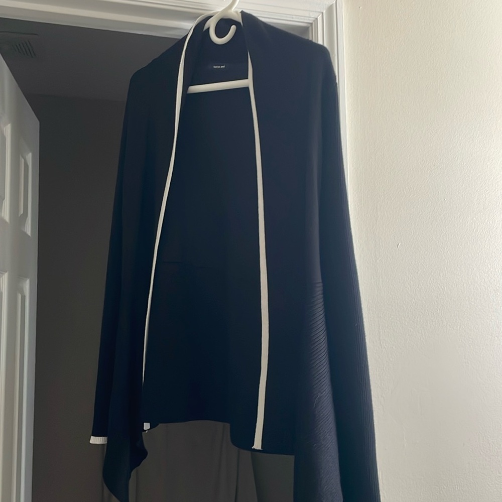 Beautiful asymmetrical open sweater cardigan